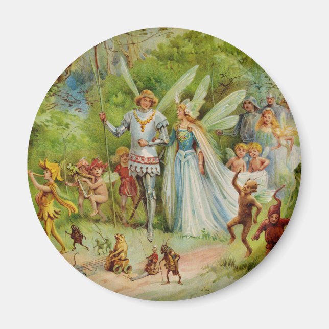 Imã Fada Prince e Thumbelina na Madeira Mágica (Frente)