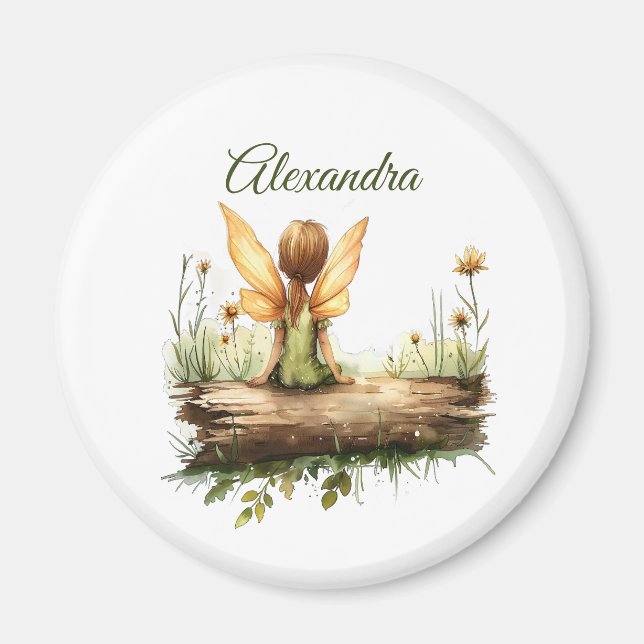 Imã Fada solitário sentada em um diário (Frente)