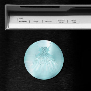 Imã Fada Wing Mint Gown Luxe Pearl Green Aqua Sheen