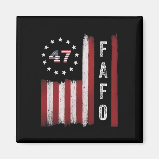Imã Fafo Flag Trump Funny (Frente)