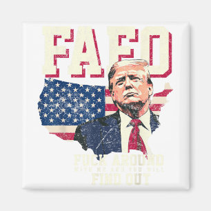 Imã Fafo Trump Us American Map Flag