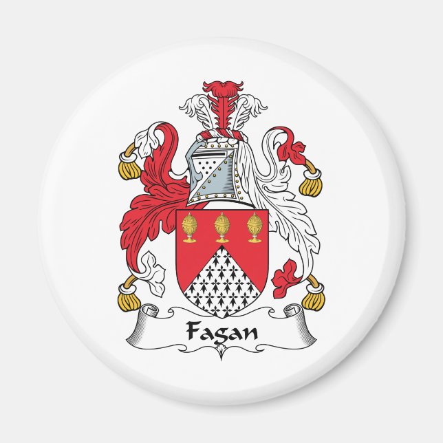 Imã Fagan Family Crest (Frente)