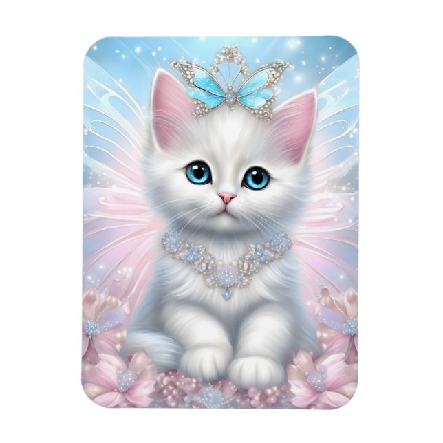 Ímã Fairy Princess Kitten (Vertical)