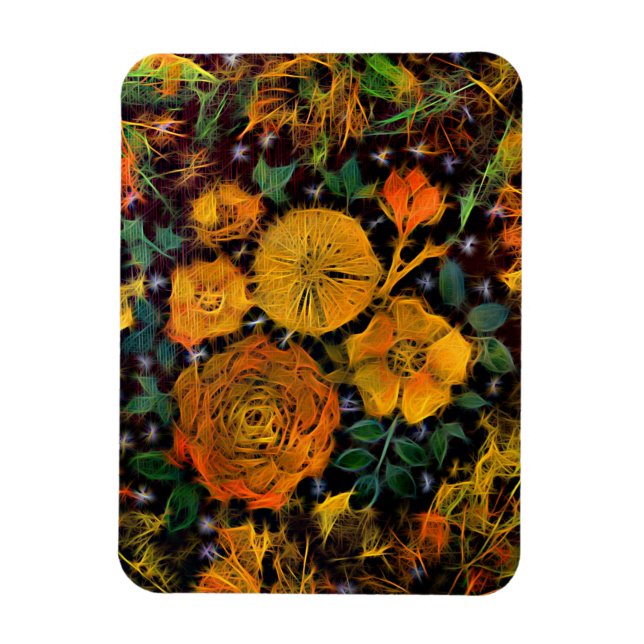 Ímã Faíscas Florais (Vertical)