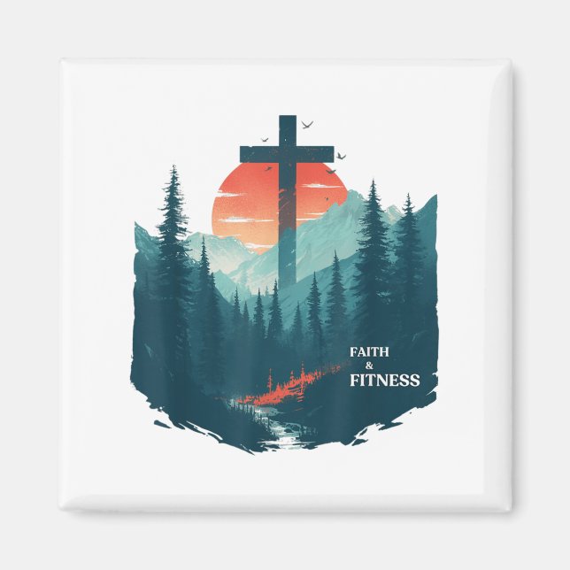 Imã Faith &amp; Fitness Christian - Workout Motivation (Frente)