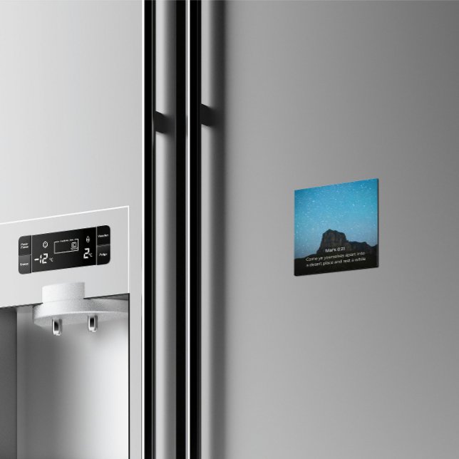 Imã Faith Desert Collection – Mark 6:31 (Criador carregado)