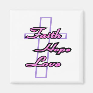Imã Faith Hope and Love Magnet