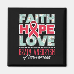 Imã Faith Hope Love Brain Aneurysm Apoio à Consciência