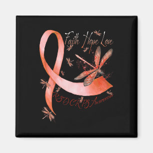 Imã Faith Hope Love Dragonfly Rsd Crps Consciência