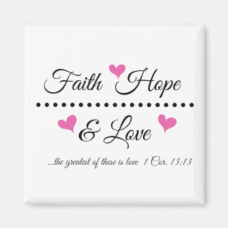 Imã Faith Hope & Love Magnet
