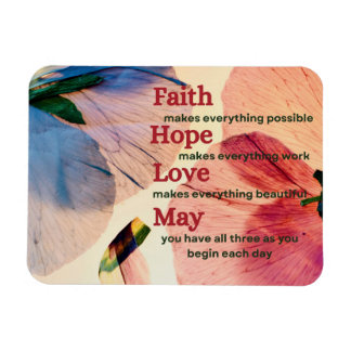 Ímã Faith Hope Love May