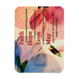 Ímã Faith Hope Love May
