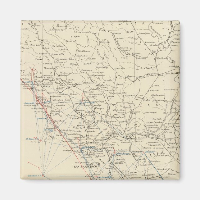 Imã Faixa costeira do médio estado da Califórnia (Frente)