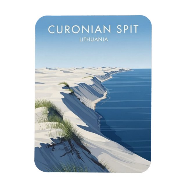 Ímã Faixa de Curoniana Lituânia Viagem (Vertical)