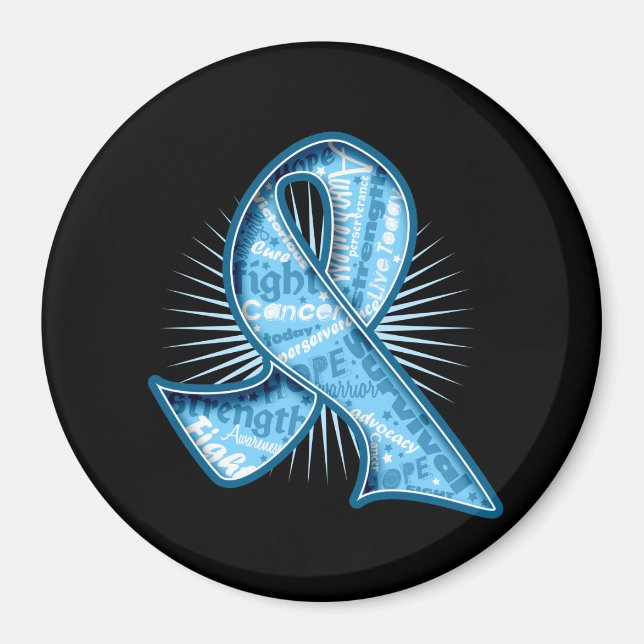 Imã Faixa de Fita de Marca d'Água do Slogan do Cancer  (Frente)