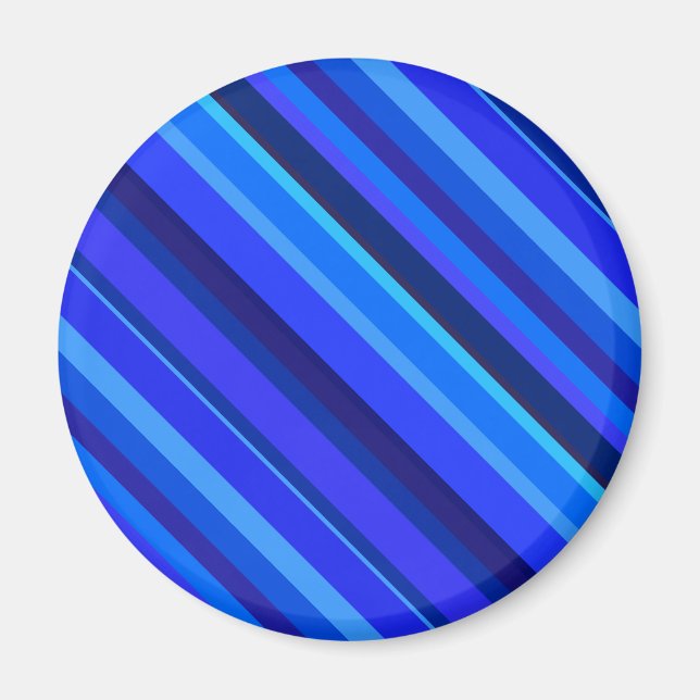 Imã Faixa diagonal azul (Frente)