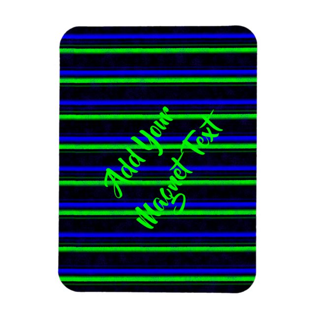 Ímã Faixa Verde Azul Preta (Vertical)