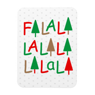 Ímã FaLaLa. Árvores de Natal Feliz Imagem Fotográfica