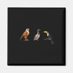 Imã Falcão Duck Toucan Birds Sutil Anti Trump 1