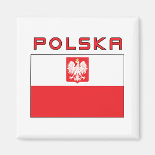 Imã Falcão Polonês - Bandeira Com Polska