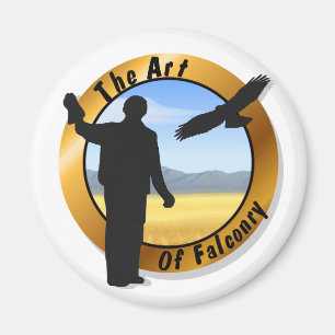 Imã Falconer Medallion Round Magnet