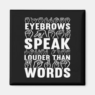 Imã Fale Mais Alto Do Que Palavras Sensibilização Surd