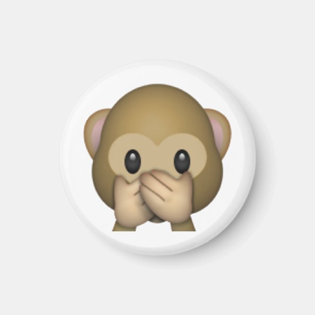 Imã Fale Sem Macaco Mau - Emoji (Frente)
