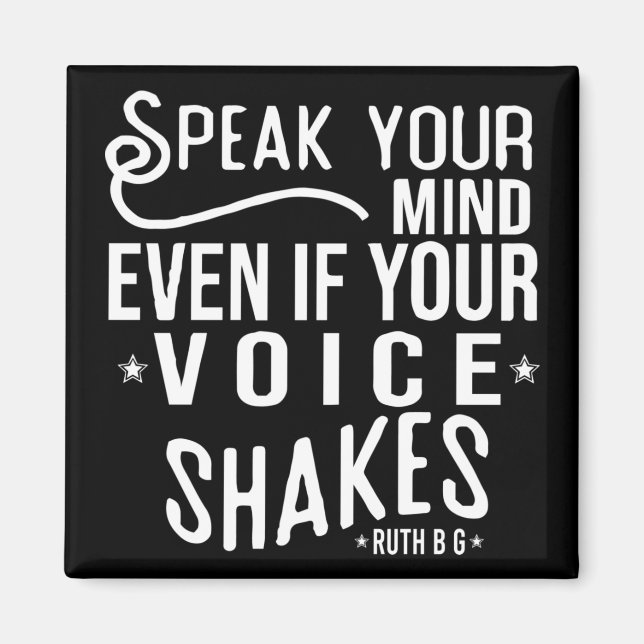 Imã Fale sua mente, mesmo que sua voz trema (Frente)