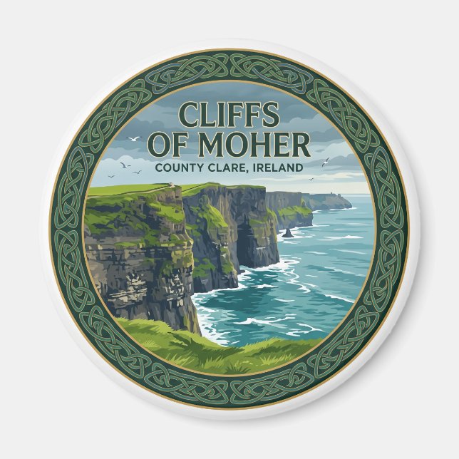 Imã Falésias de Moher Doolin Irlanda (Frente)