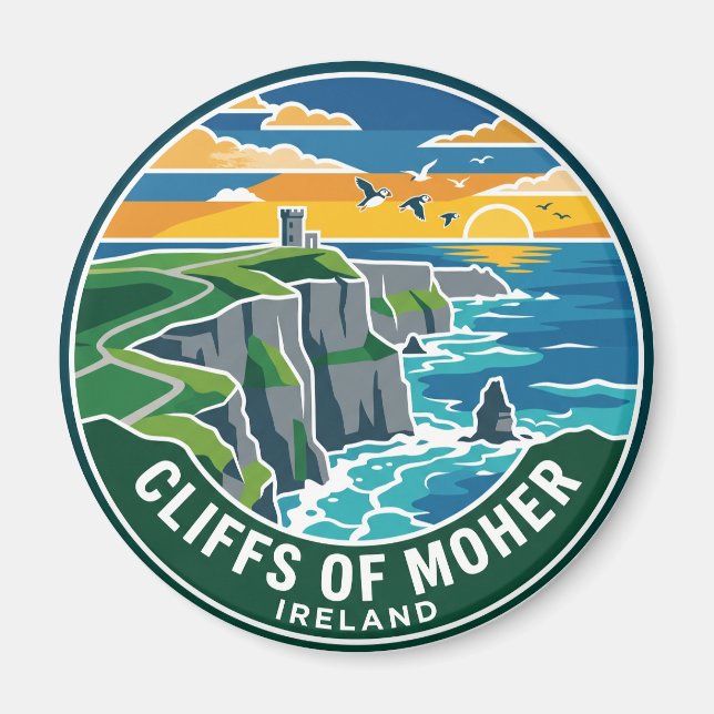 Imã Falésias de Moher Irlanda (Frente)