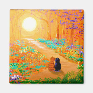 Imã Fall Black Cats Creationararts Magnet