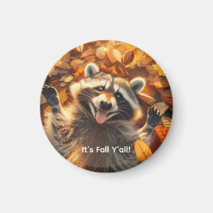 Imã Fall Bobo Raccoon personalizável