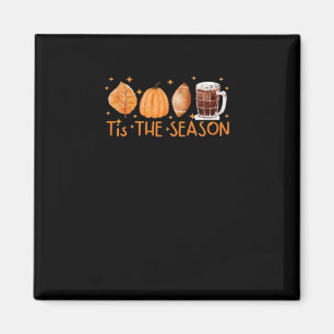 Imã Fall Coffee Cute Lover Halloween Bompkin Latri Dri