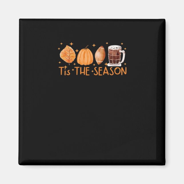 Imã Fall Coffee Cute Lover Halloween Bompkin Latri Dri (Frente)