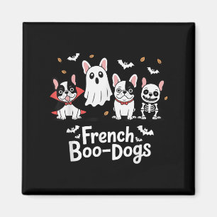 Imã Fall French Bulldog Halloween French Boo Dogs Funn