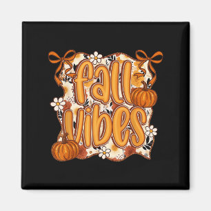 Imã Fall Vibes Coquette Arco Pumpkin Ação de Graças Au
