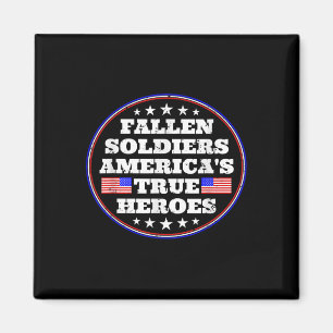 Imã Fallen Soldiers Americas Verdadeiros Heróis Dia do