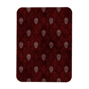 Ímã Falln Victorian Skulls Red