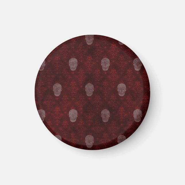 Imã Falln Victorian Skulls Red (Frente)