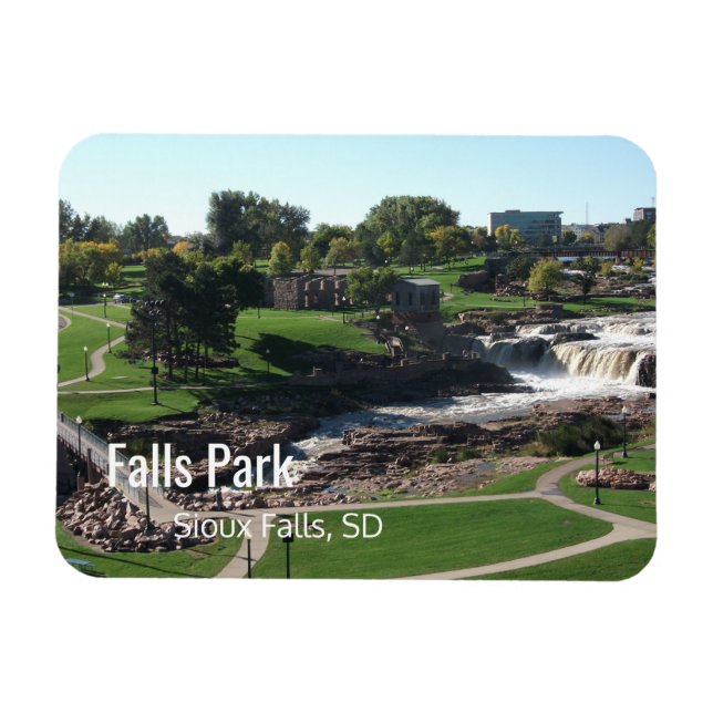 Ímã Falls Park, Sioux Falls, Dakota do Sul (Horizontal)