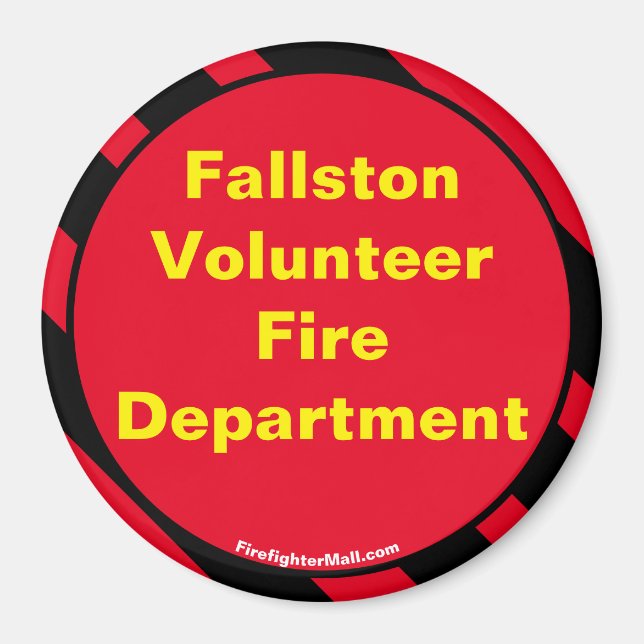 Imã Fallston Volunteer Fire Department Magnet (Frente)