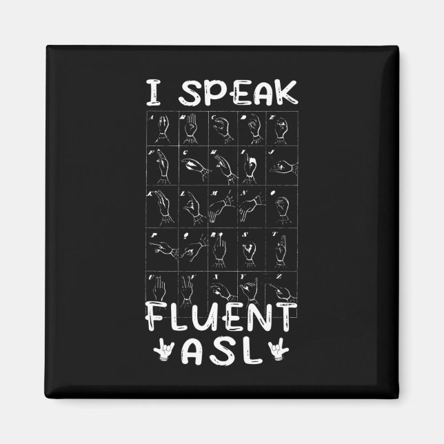 Imã Falo fluente ASL - linguagem gestual Sensibilizaçã (Frente)