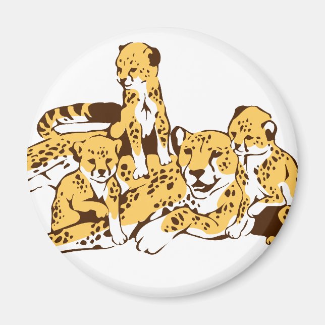 Imã Família Cheetah (Frente)
