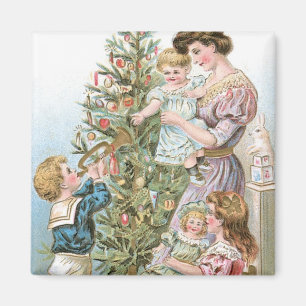 Imã Família com Árvore de Natal