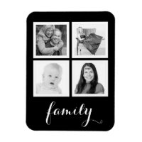 Família com quatro fotos