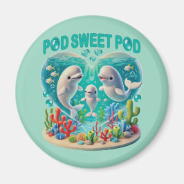 Imã Família de baleias "Pod Sweet Pod"