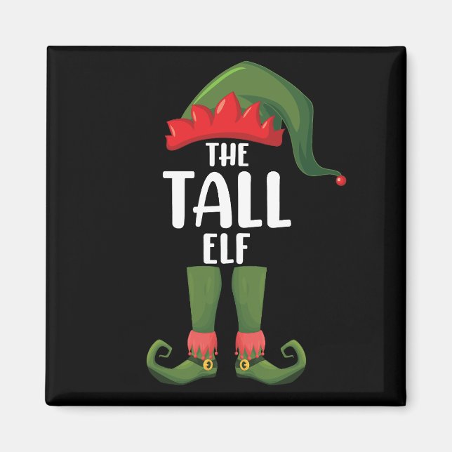 Imã Família de Natal combinando com Elfo Alto  (Frente)
