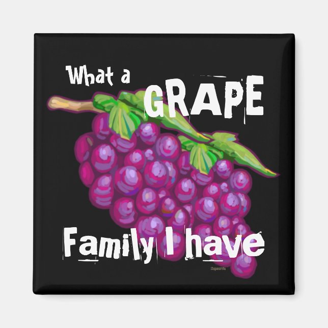 Imã Família de uvas (Frente)