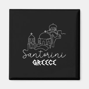 Imã Família de Verão de Destino da Grécia de Santorini