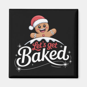 Imã Família do Homem de Biscoito de Natal Vamos Ficar